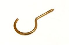100x SMALL 19mm SILVER SHOULDERED DRESSER CUP HOOKS Square Screw In L Shape BULK