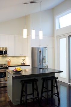 11 Best Sloped Ceiling Images On Pinterest Raked Modern Sloped Ceiling Lighting Kitchen Design Ideas Pictures Remodel And Decor Small Kitchens