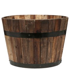 83 Best Bunnings Images Tuscan Path 46cm Half Barrel Wooden Planter