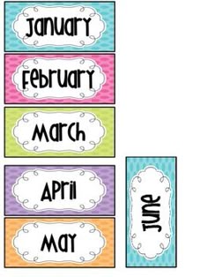 printable months