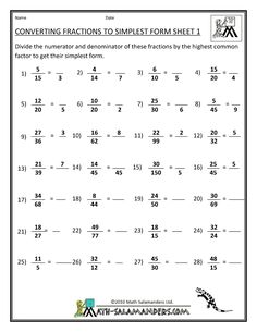 best equivalent fractions images th grade fractions th grade how to simplify fractions more simplifying fractions fractions worksheets math fractions simplest form