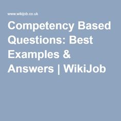 examples of behavioral questions