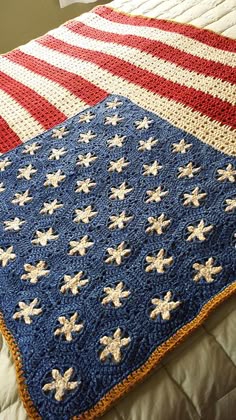 Ravelry Wysiwygirls Vintage American Flag Throw Ravelry Wysiwygirls Vintage American Flag Throw