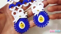 Nazar Boncuğu Modeli Havlu Kenarı Yapılışı Anlatımlı Türkçe Videolu #havlukenarıörnekleri #kadın #çeyizlik #towellace #handtuchspitze #handmade