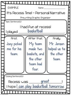 Personal narrative essay assignment