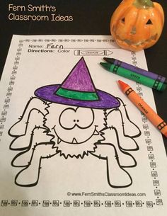 Ferns Freebie Friday FREE Mixed Subtraction Halloween Quick Easy Center And Printable