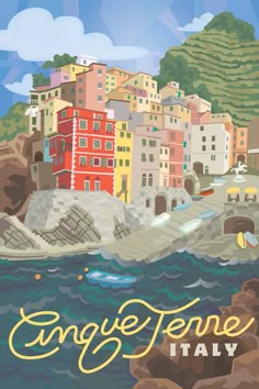 Tene Sorrento Italy Poster Art Print Skyline Europe Landscape