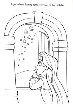 The Best Disney Tangled Rapunzel Coloring Pages