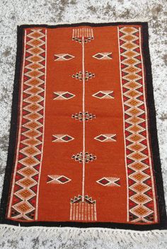 Zarbiya Kilim Handmade Rug Orange White Green Yellow Red Rugs Handmade Kilim Kilim