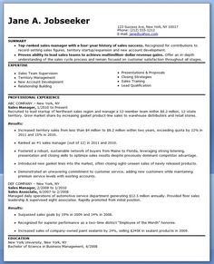 sales manager resume samples