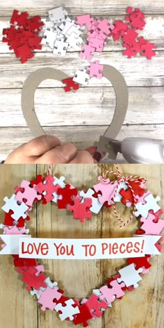 DIY Valentine Wreath