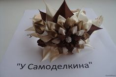 Ободок в технике канзаши