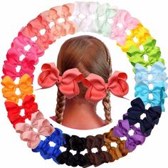 SALE Handmade Girls Russian Dolls Hair Bow Bobbles Sold In Pairs