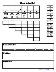 place value to hundred thousands chart blank template blank place value chart to hundred thousands