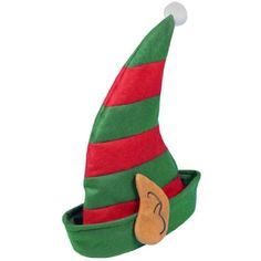 Peluche Elf Hat Cappello di Natale con Campane Deluxe Costume Accessorio
