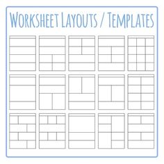 matching worksheet template layout clip art set for commercial use