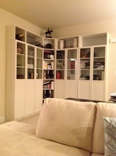 Probably Billy Bookcases Think About A Corner Bookcase Basement This Is Kind Of What I Have In Mind For My Little Study E Not Sure If Want The Cabinets To Be That Tall But Maybe