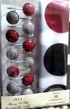 Red Black And Grey Curtains RED GREY CIRCLES PRINTED NEW 13PC BATHROOM SHOWER CURTAIN SET W Lamps Rugs Drinkware Criminal Case Cash Pinterest Curtain Red Black And Grey Curtains RED GREY CIRCLES PRINTED NEW 13PC BATHROOM SHOWER CURTAIN SET W Lamps Rugs Drinkware Criminal Case Cash Pinterest Curtain