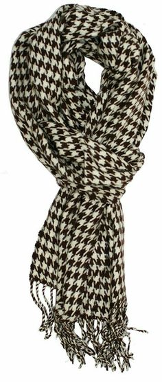 Ted and Jack Timeless Cashmere Feel Herringbone Pattern Scarf
