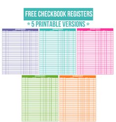 printable checkbook register template