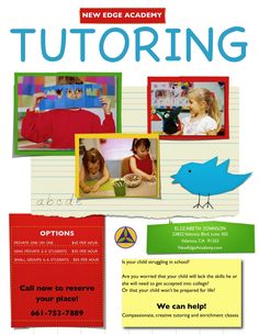 tutor flyer template free