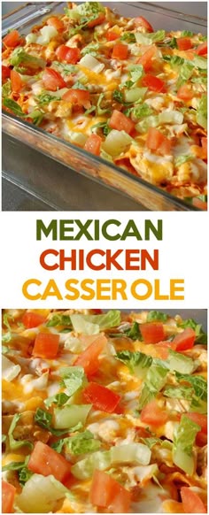 MEXICAN CHICKEN CASSEROLE #recipes #casserole #food