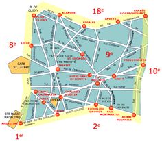 neighborhood maps of paris france