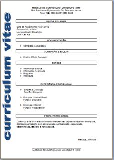 m odelo de curriculum