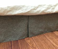 Cremieux Black Denim Bedskirt Dust Ruffle Choice of Twin Or King New