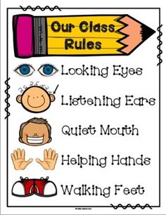 classroom rules that are tangible and easy for younger students to