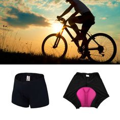 Women Gel Padded Cushion Pad for Bicycle Bike Underwear Shortie Shorts Pants