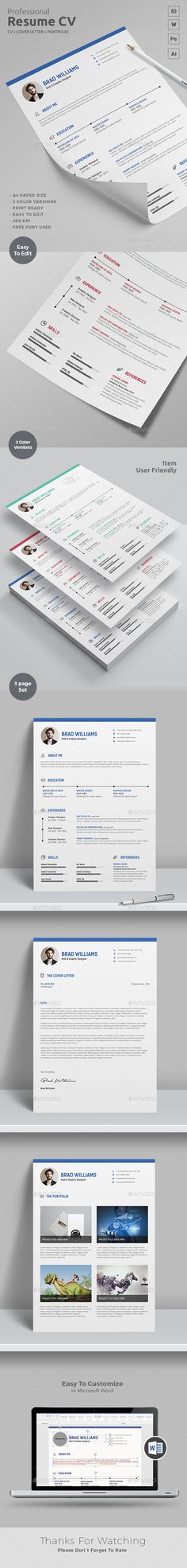 Resume Template, Cv template and Modern resume template - how to make resume on word Resume Template, Cv template and Modern resume template - how to make resume on word