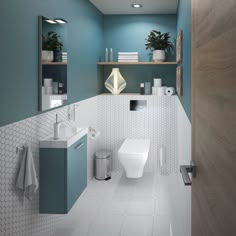 Small Bathroom Interior, Small Bathroom Makeover, Small Bathroom Design, Bathroom Design Luxury, Bathroom Remodel Master, Bathrooms Remodel, Apartment Bathroom, Bathroom Furniture, Small Downstairs Toilet