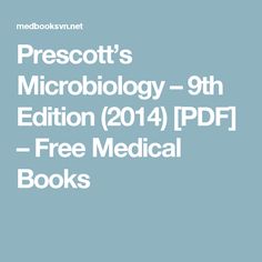 Download Prescott Microbiology 10th Edition.pdf