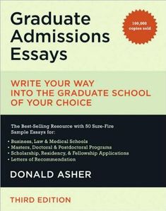 Best graduate school admission essays write way into the graduate