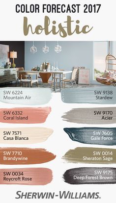 This Paint Combination Of Balanced Everything S Rosy Shades On The Holistic Collection Is Part Of Colormix 2017 Sherwin Williams Color Forecast And Contains Arctic Neutrals Blush Rose Wild Browns