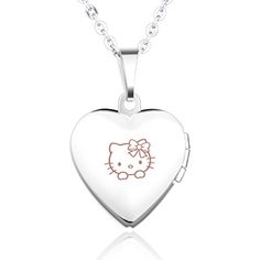 Womens Girls Necklace Pendant Free Engraving Pink Rhinestones Personalised Gifts