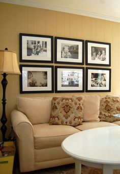 Photo Wall Above Couch Photo Wall Above Couch
