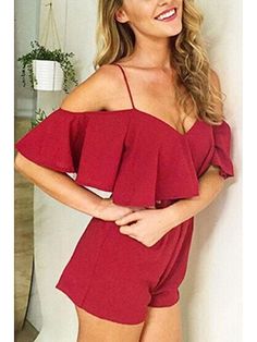 Playsuit Chiffon-Schärpe Hotpants Overall Schnürung