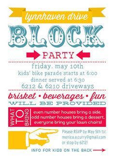 block party flyer word document