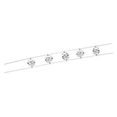 paulmann wire 12v 5 light track spice salt 105 complete systems set