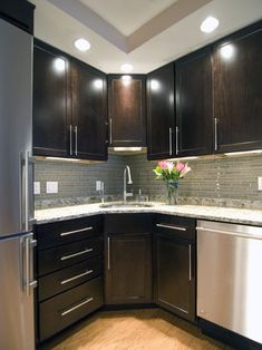 60 Corner Kitchen Sink Ideas Corner Sink Kitchen Kitchen Remodel Corner Sink