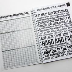 workout log book