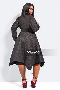plus size luxury wool cashmere coat plus size fashion plus size dress coat