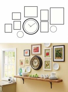 140 Best Wall Decor Images On Pinterest In 2018 Diy Ideas For Home Gallery Wall With Clock Google Search Living Room Clocks Decor
