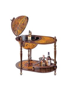 Charming House Design Bar Globe Drinks Cabinet Globe Shaped MiniBar Trolley Old World Map Antique Look Home Storage Rack Bar Globe