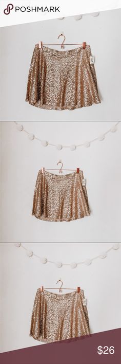 NWT Red Gold Foil Tap Skirt Circle Girls sizes Metallic Holiday Colors