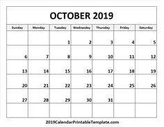 10 best free october 2019 calendar printable templates images in 2019 printable october 2019 calendar