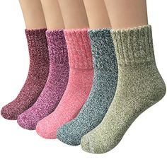 ZEDGQ 6 Pairs women ladies luxury bamboo wool high quality thermal long SOCKS