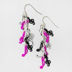 Nathis Rose Love Heart Threader Drop Earrings Valentines Day By Sizzling Silver